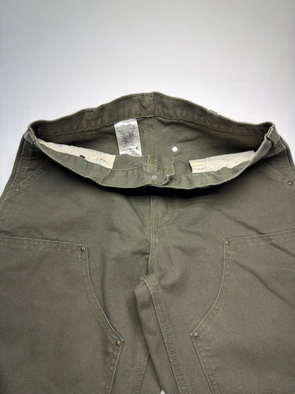 Y2K Carhartt Double Knee Dark Green Pants