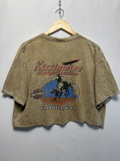Vintage Harley Davidson Kissimmee Crop T-Shirt