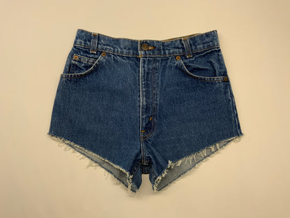 Vintage Orange Tab Levi’s Cutoff Denim Shorts