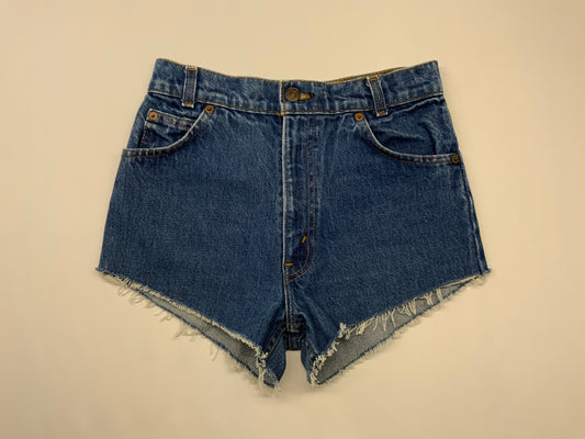 Vintage Orange Tab Levi’s Cutoff Denim Shorts