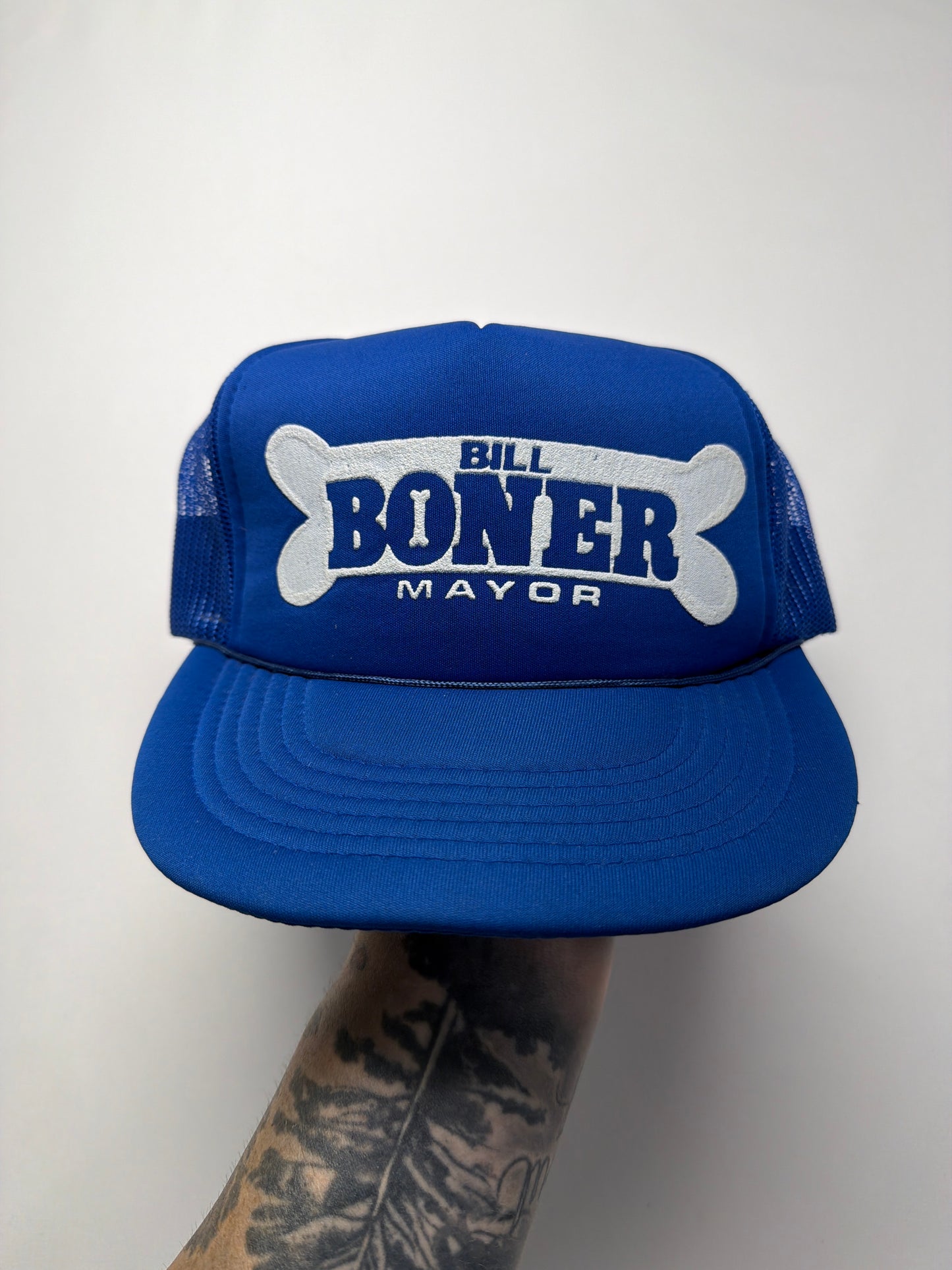 Vintage Bill Boner Mayor Mesh SnapBack