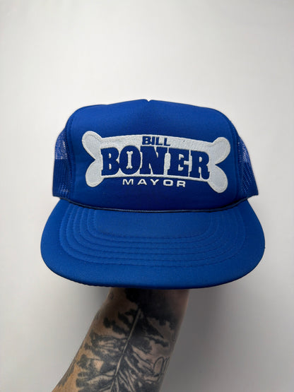 Vintage Bill Boner Mayor Mesh SnapBack