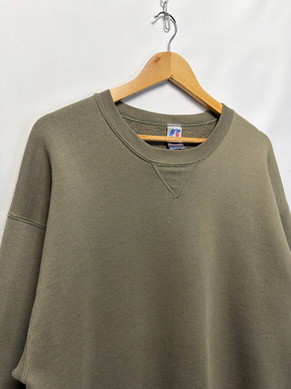 Vintage Russell Dri-Power Olive Green Blank Sweatshirt