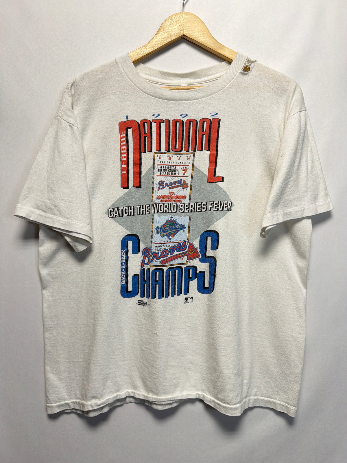 1992	Atlanta Braves World Series Fever T-Shirt