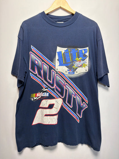 Vintage Rusty Wallace Miller Racing NASCAR T-Shirt