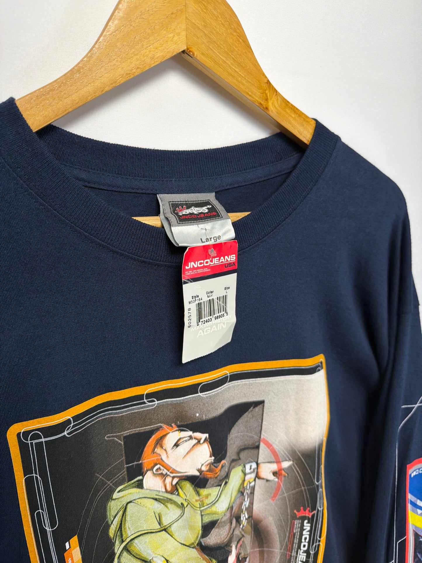 2000 NWT JNCO Graphic Long Sleeve T-Shirt