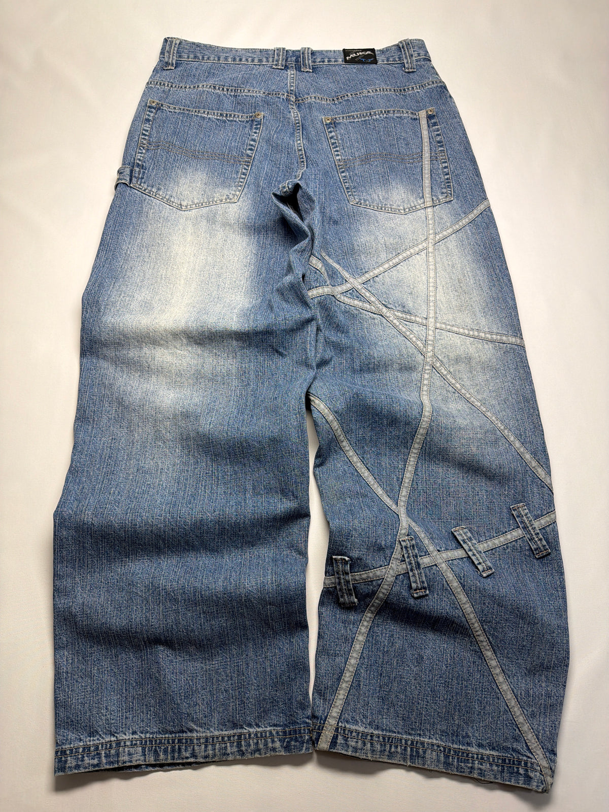 Vintage Y2K Mukawear Baggy Belt Loop Jeans