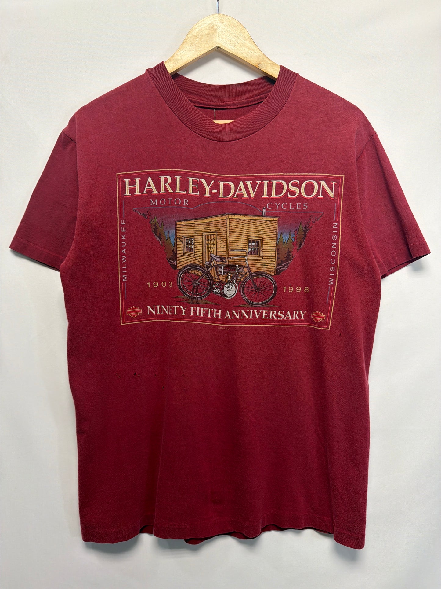 1998 Harley Davidson 95th Anniversary T-Shirt