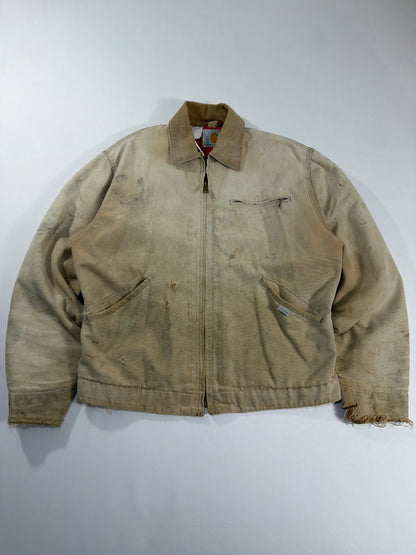 1989 Carhartt Detroit Tan Distressed Jacket