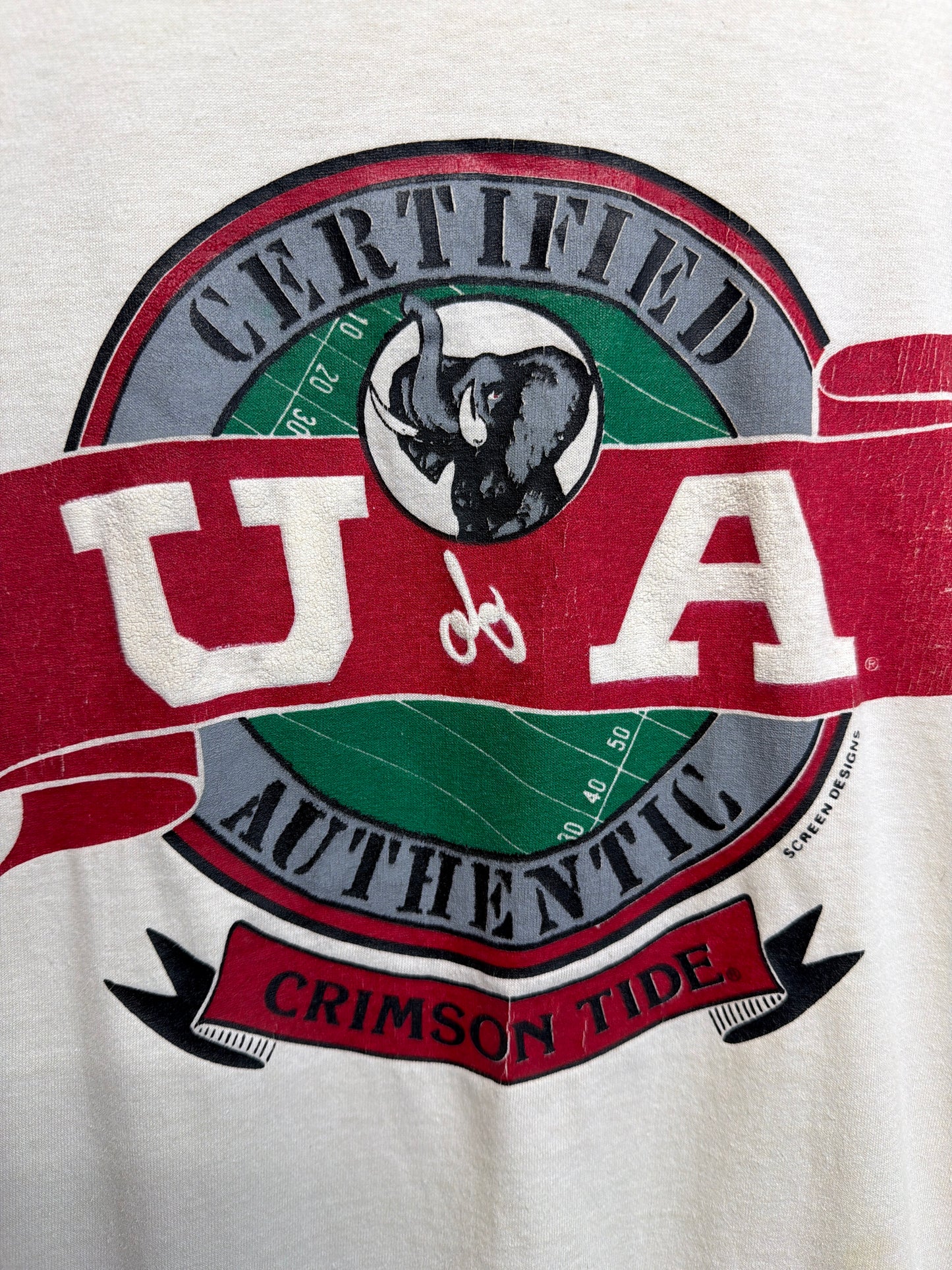 Vintage Alabama Crimson Tide U of A Certified Authentic T-Shirt