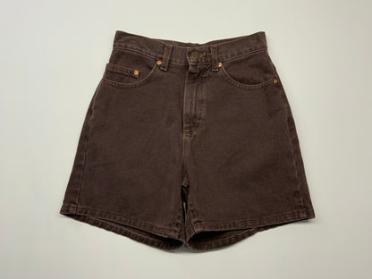 Vintage Lee High Rise Brown Denim Shorts