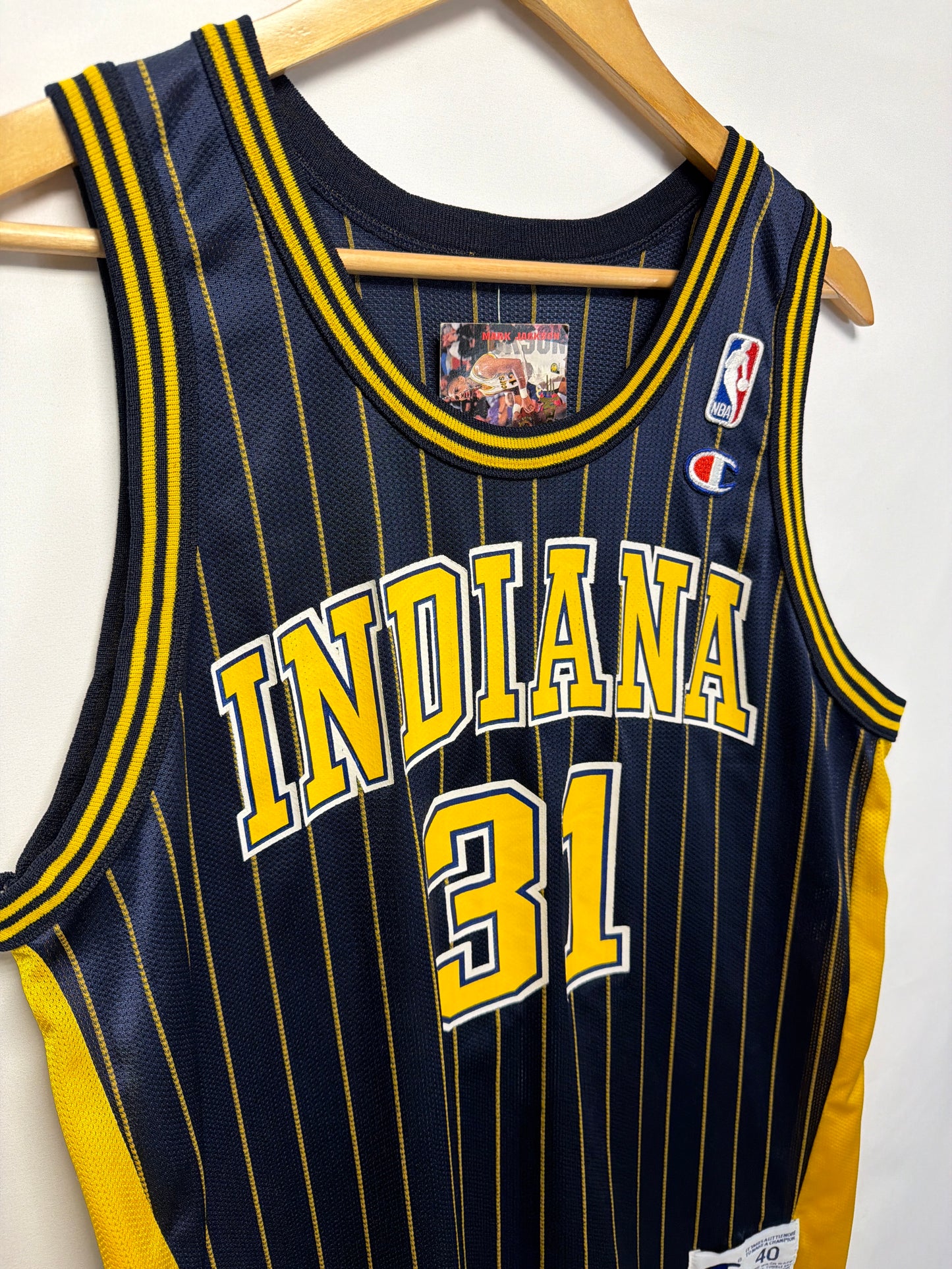 Vintage Reggie Miller Indiana Pacers Champion Jersey
