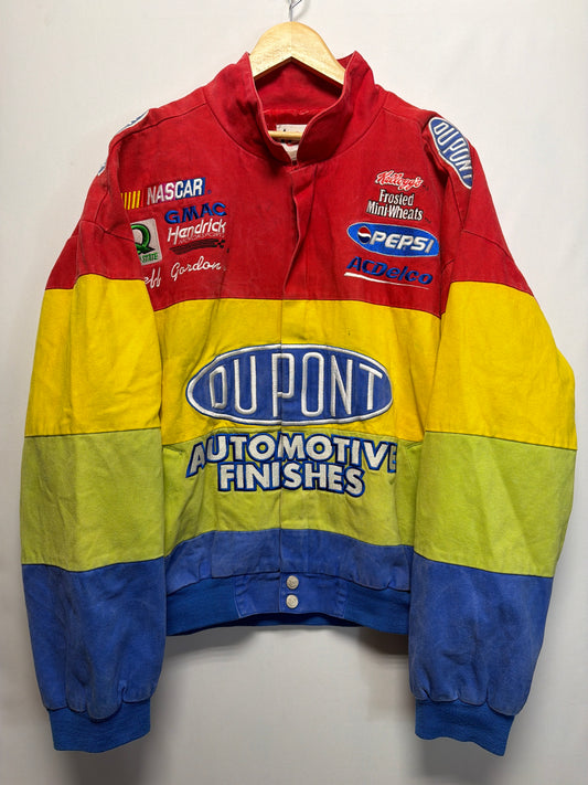 Vintage Jeff Gordon DuPont Rainbow Warrior NASCAR Jacket