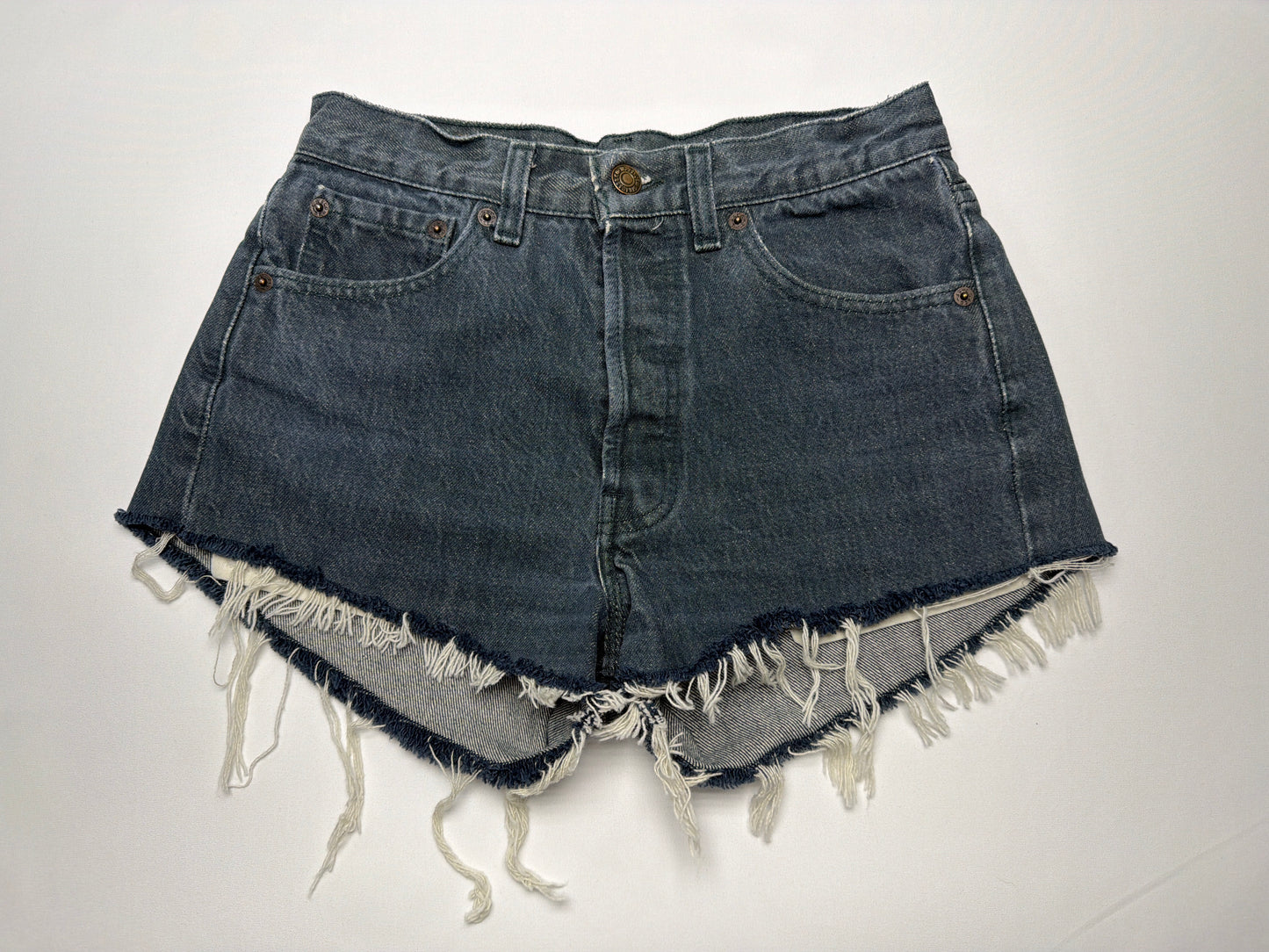 Vintage Red Tab Button Fly Levi’s Denim Cutoff Shorts