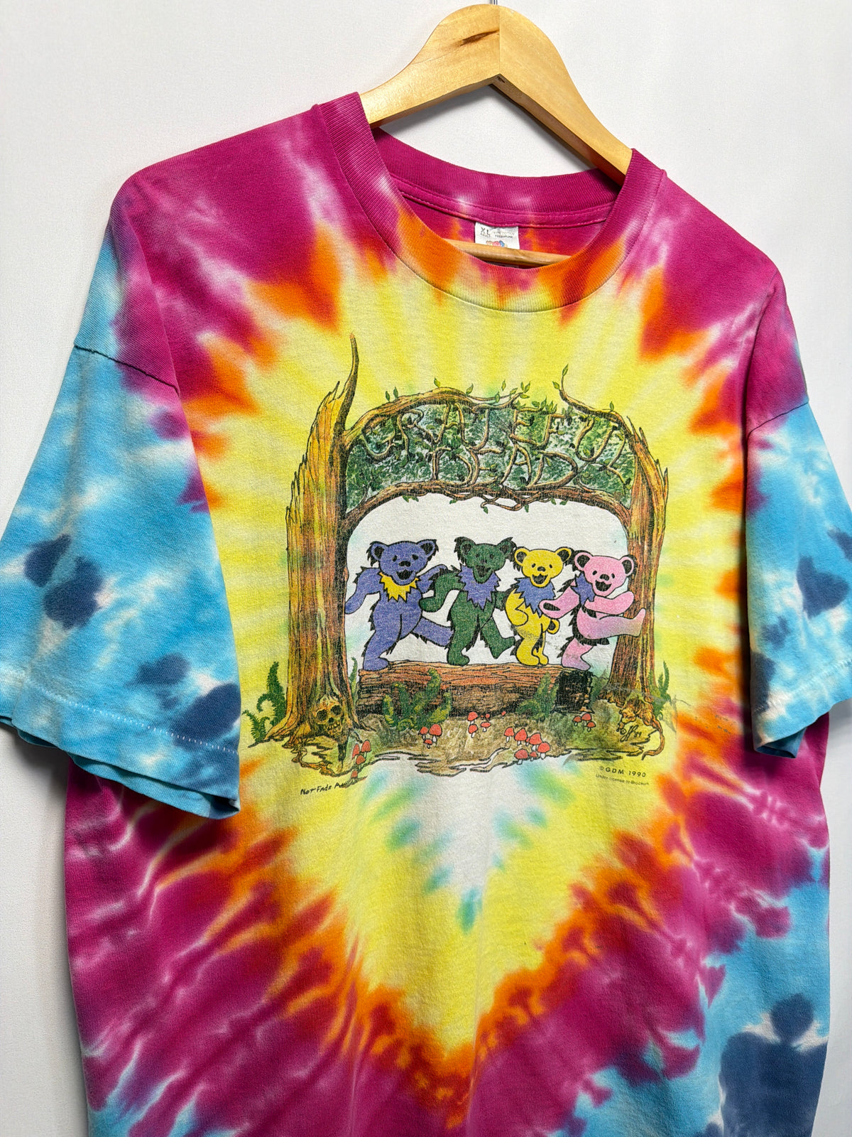 1990 Grateful Dead 25th Anniversary Tie Dye T-Shirt