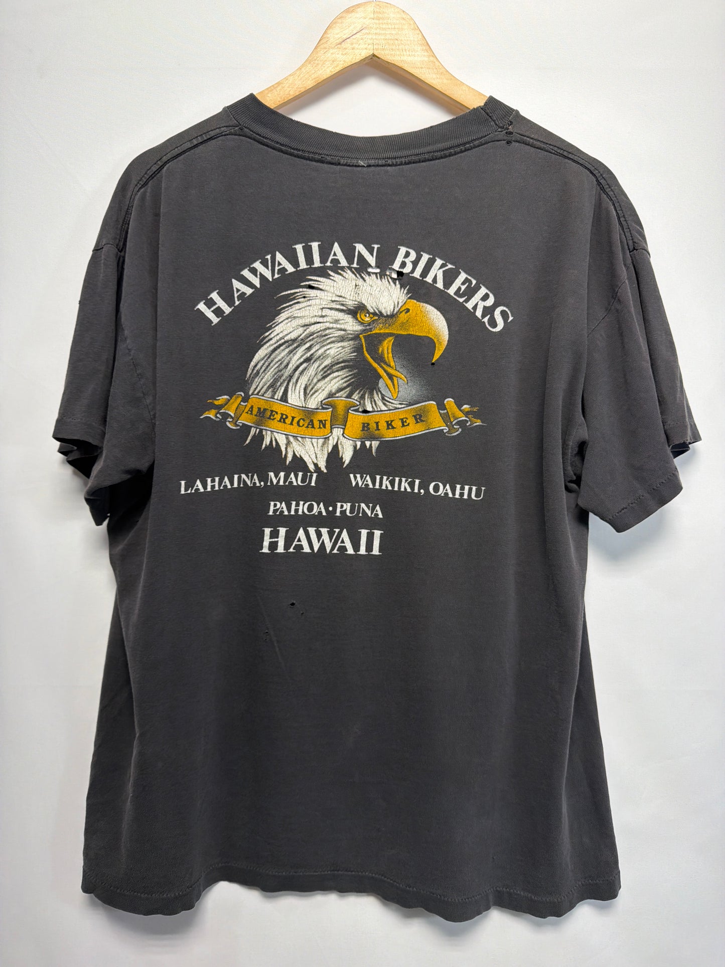 1988 3D Emblem Harleys Whiskey Hawaii T-Shirt