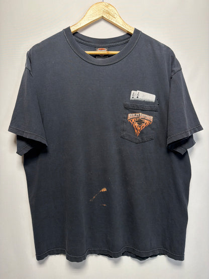 Vintage Harley Davidson Pocket Aces Faded T-Shirt