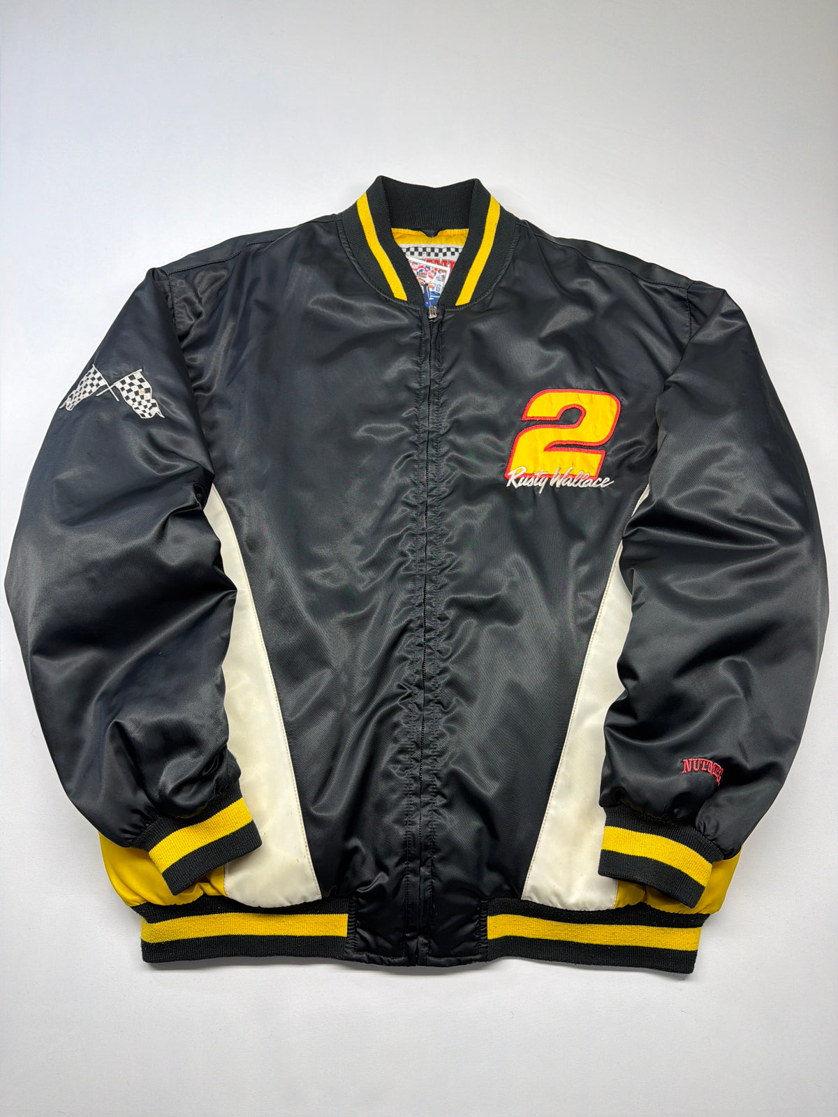 Vintage Rusty Wallace NASCAR Bomber Jacket