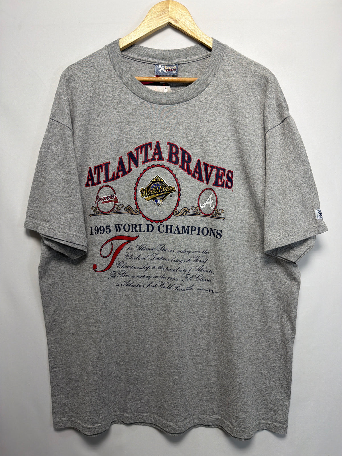 1995 Atlanta Braves World Series Lee Sport T-Shirt