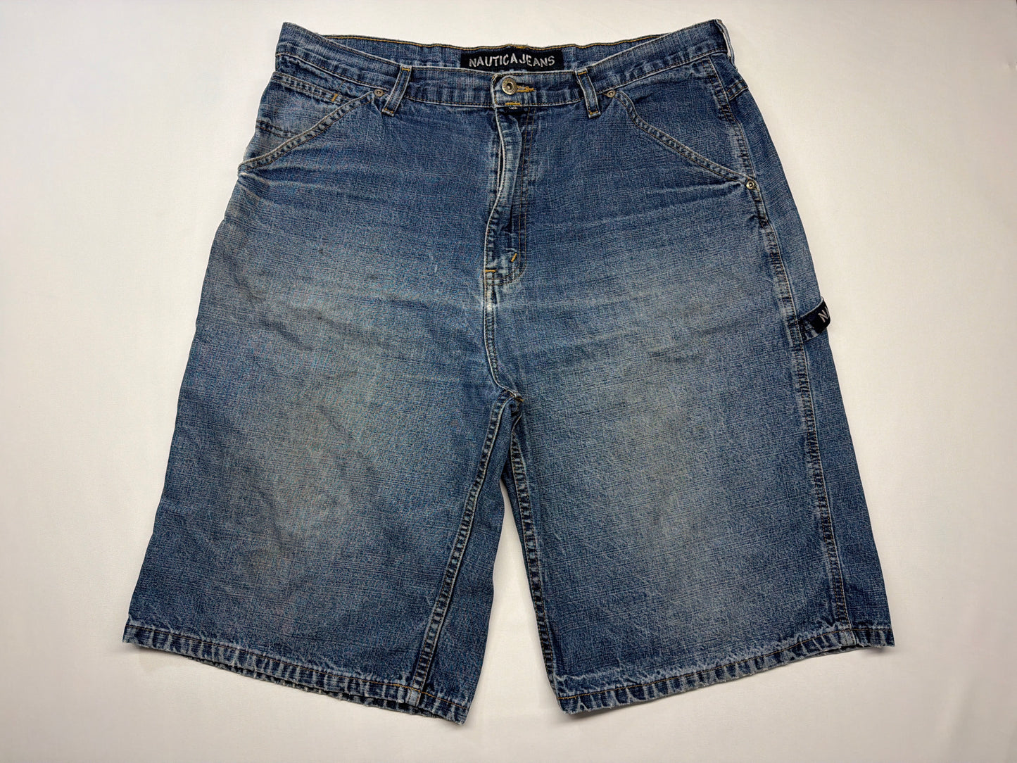 Vintage Nautica Baggy Carpenter Denim Shorts