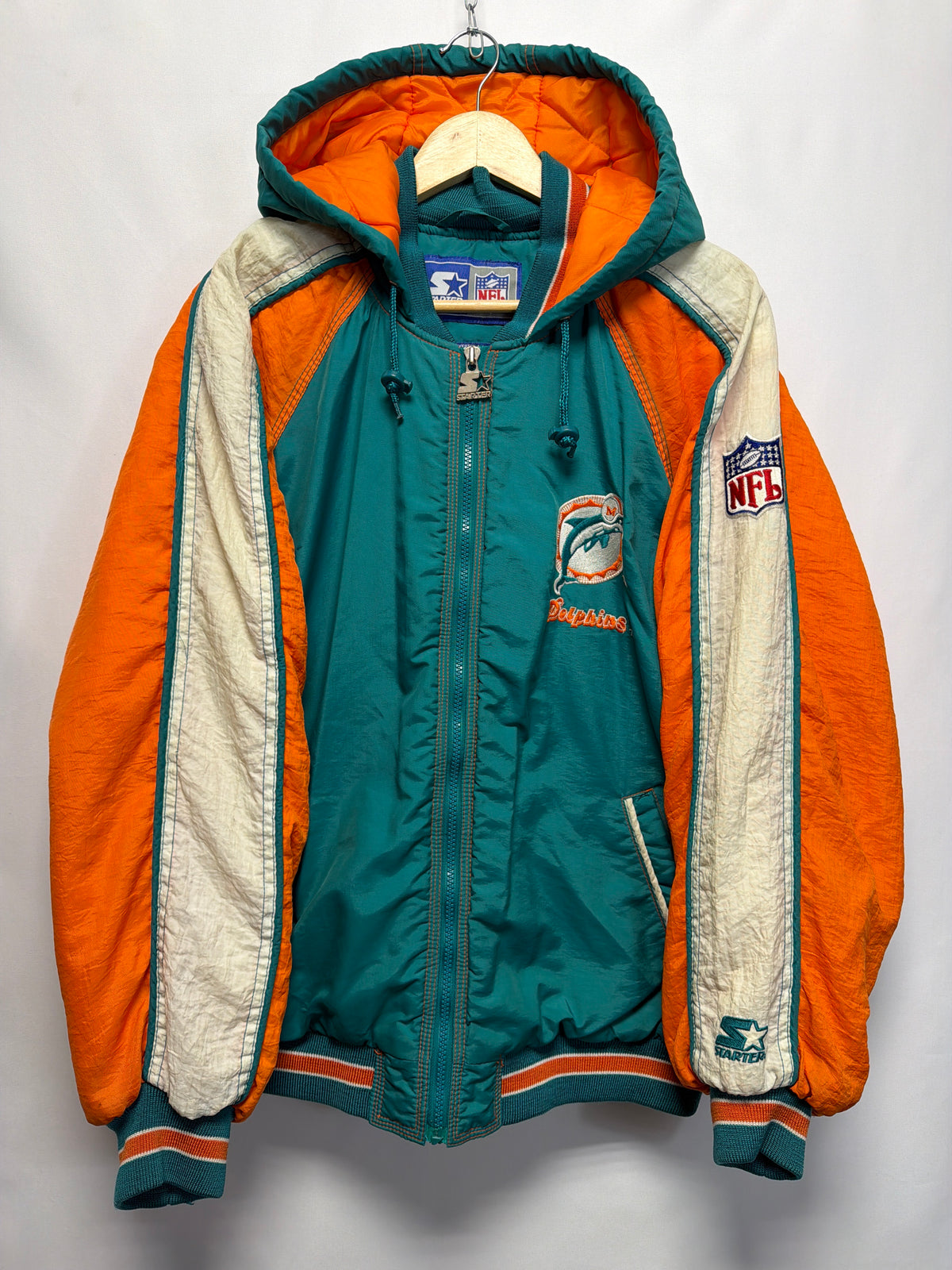 Vintage Miami Dolphins NFL Starter Puffer Jacket