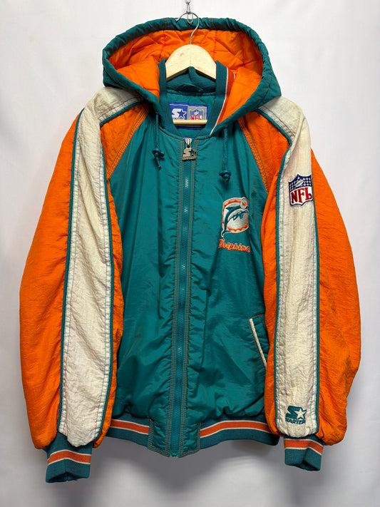 Vintage Miami Dolphins NFL Starter Puffer Jacket