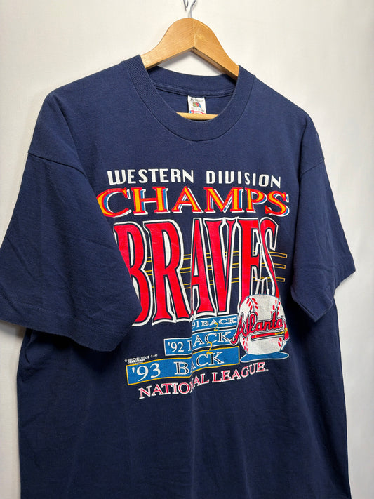 1993 Atlanta Braves Western Division Champs T-Shirt