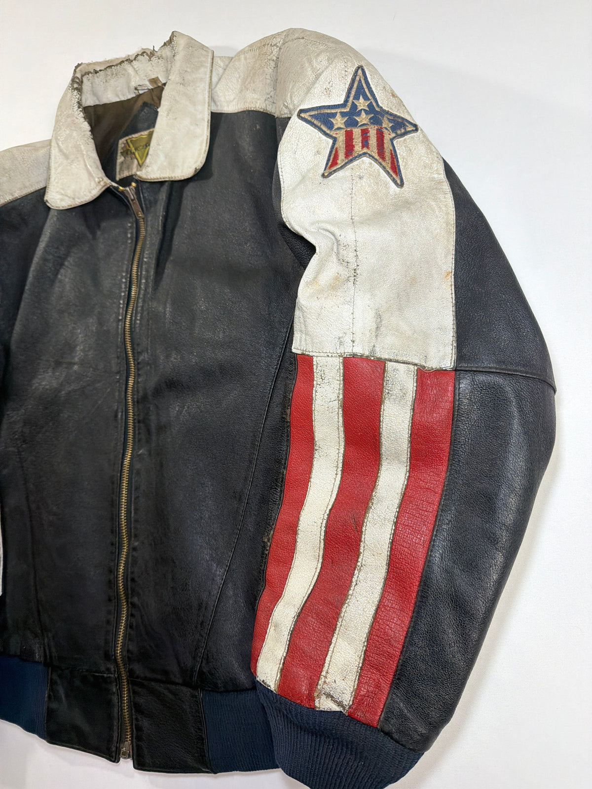 Vintage USA Leather Motorcycle Jacket