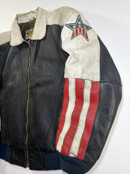 Vintage USA Leather Motorcycle Jacket