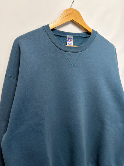 Vintage Russell Dri-Power Muted Blue Blank Sweatshirt