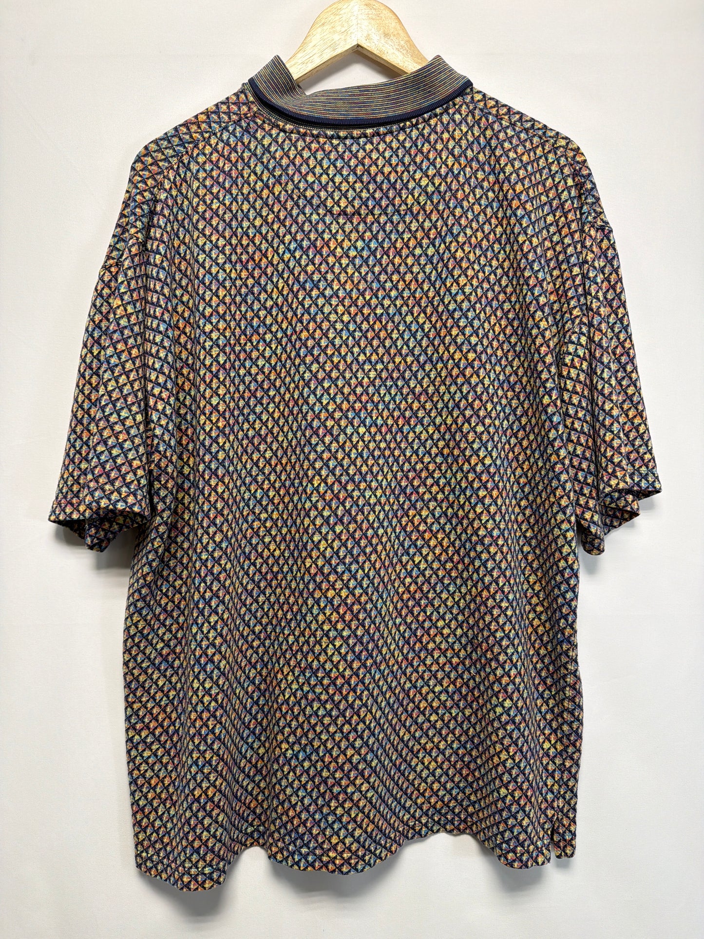 Vintage Naturalife Geometric Polo Shirt