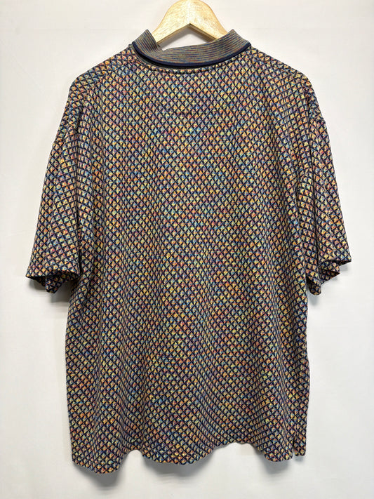 Vintage Naturalife Geometric Polo Shirt