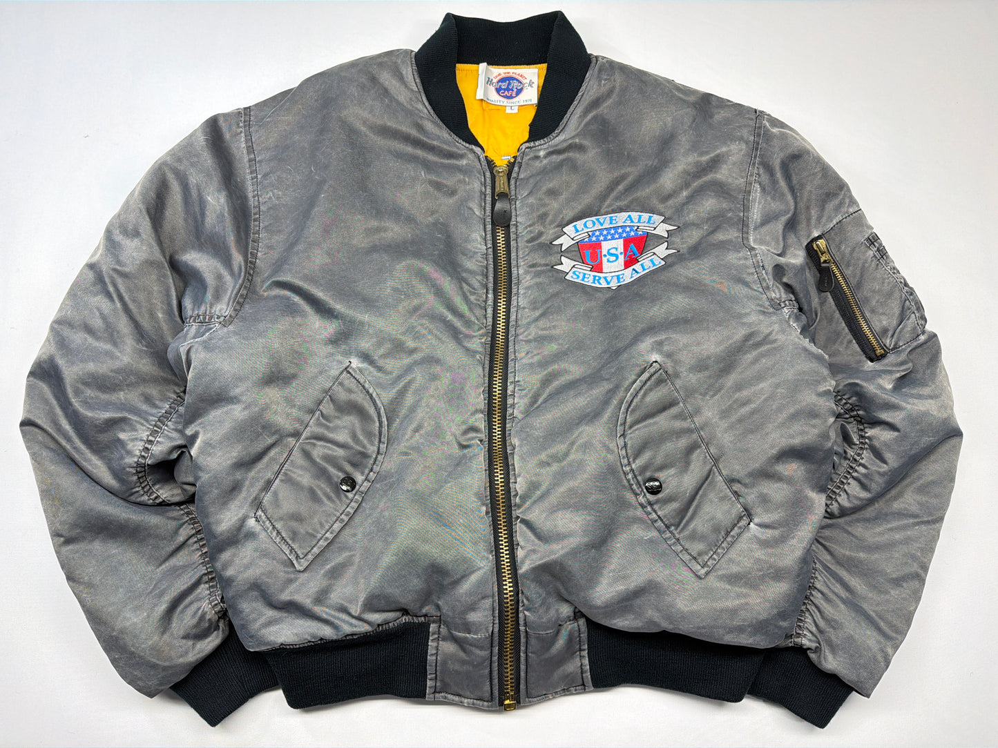 Vintage Hard Rock Cafe Bomber Jacket